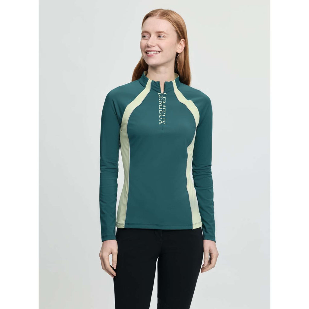 LeMieux Base Layer Philippa Mesh Mangas Largas Jungle