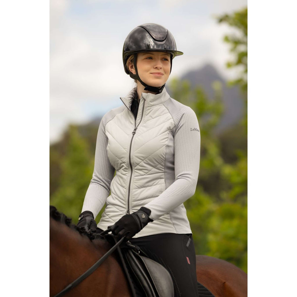 LeMieux Sudadera con capucha y cremallera Maddie Gris