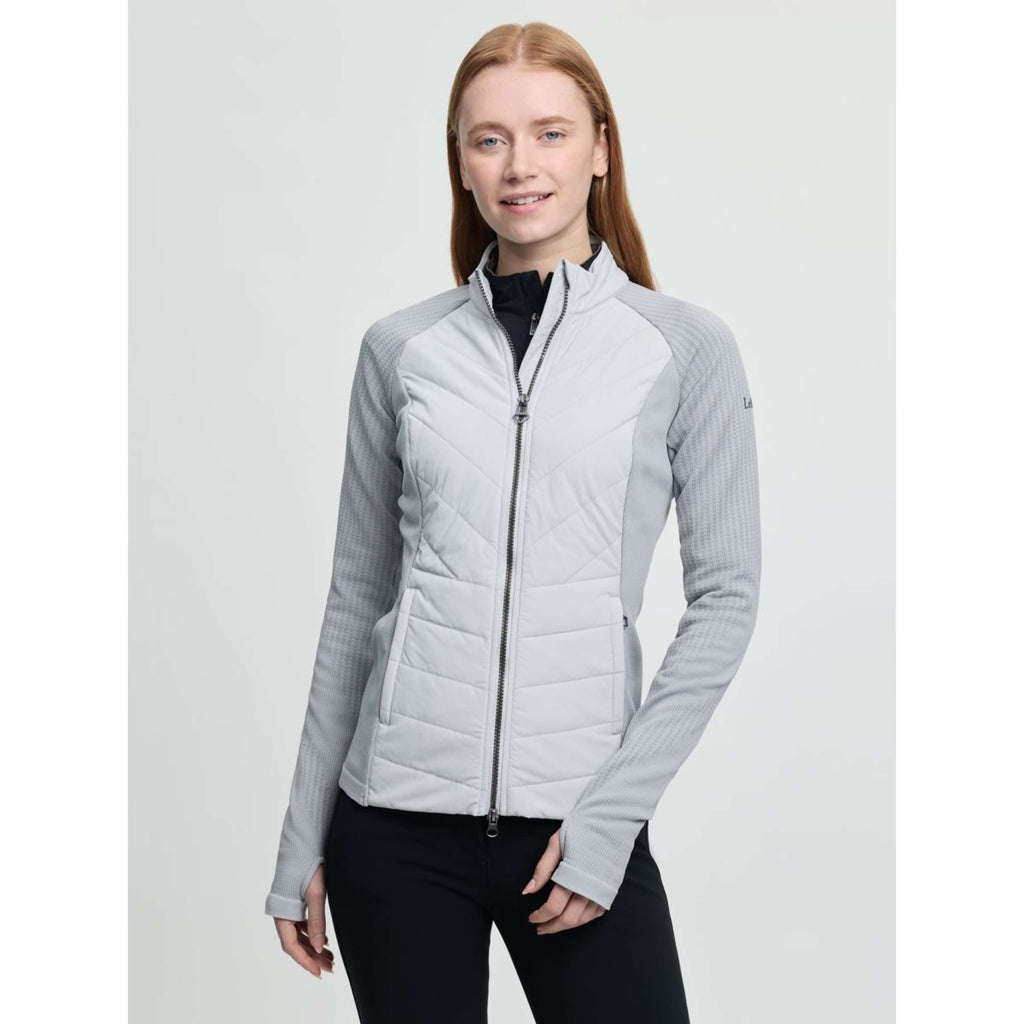 LeMieux Sudadera con capucha y cremallera Maddie Gris