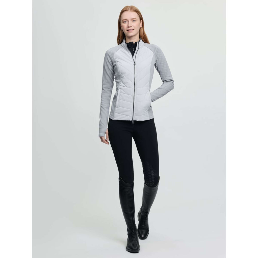 LeMieux Sudadera con capucha y cremallera Maddie Gris