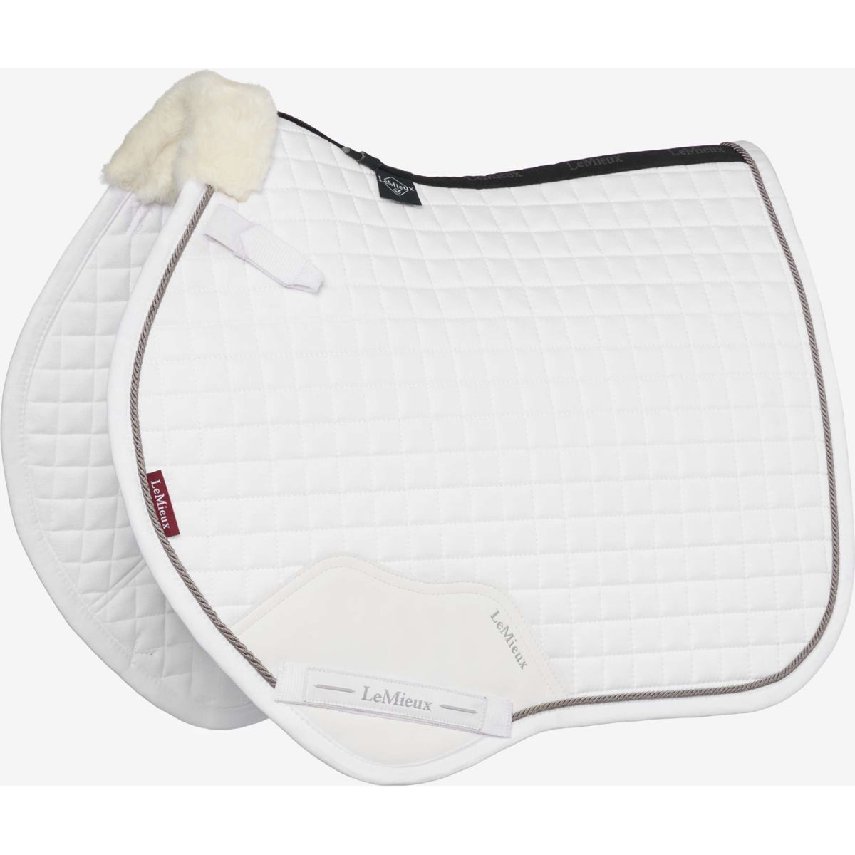 LeMieux Mantilla Junior Pro saltando Blanco