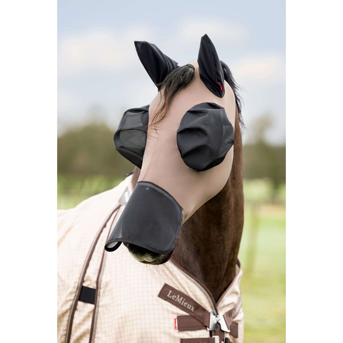 LeMieux Máscara para Moscas Bug Relief Con Protección para la Nariz Nuez
