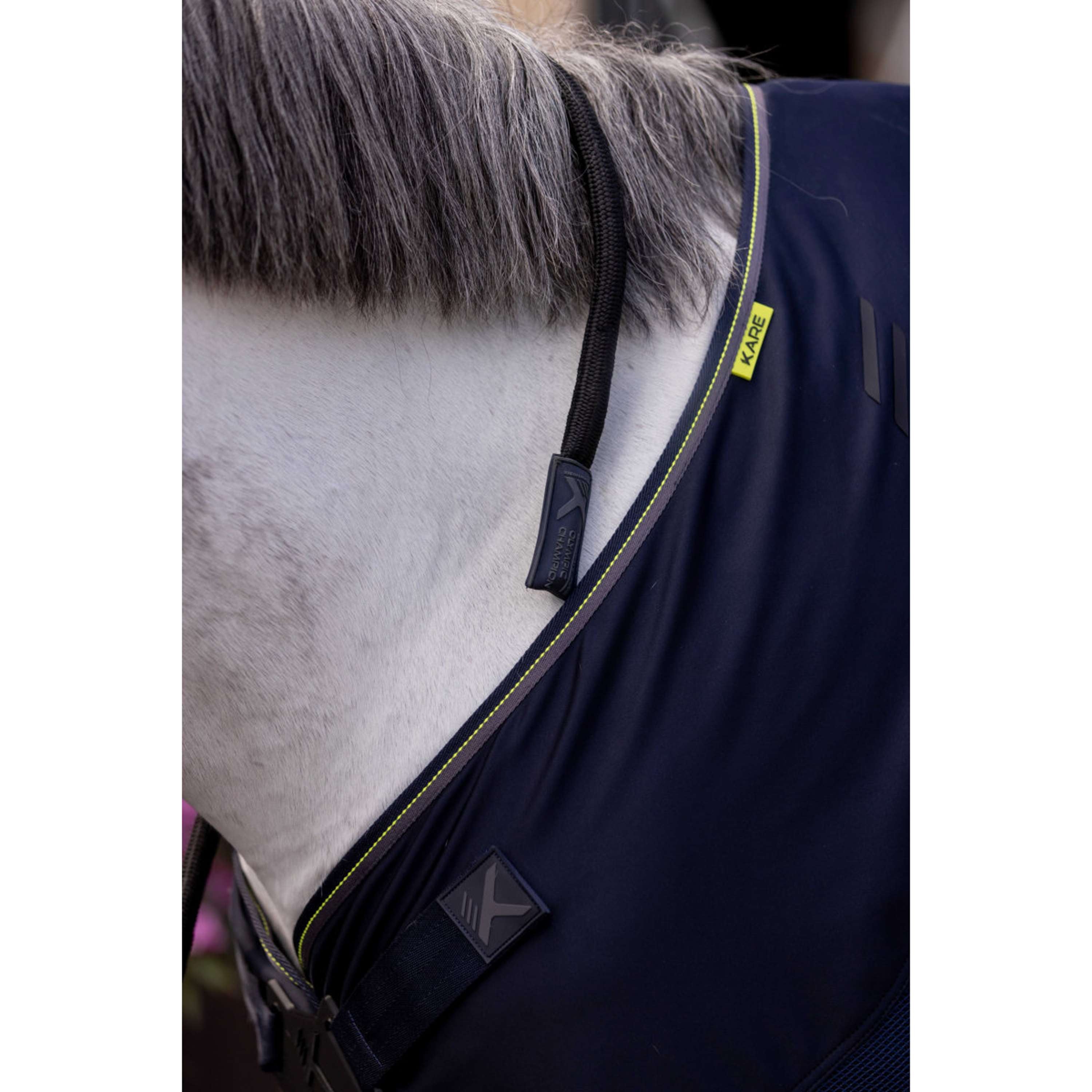 K by EQUITHÈME Cuerda para Cabestro Triton con Mosquetón Negro