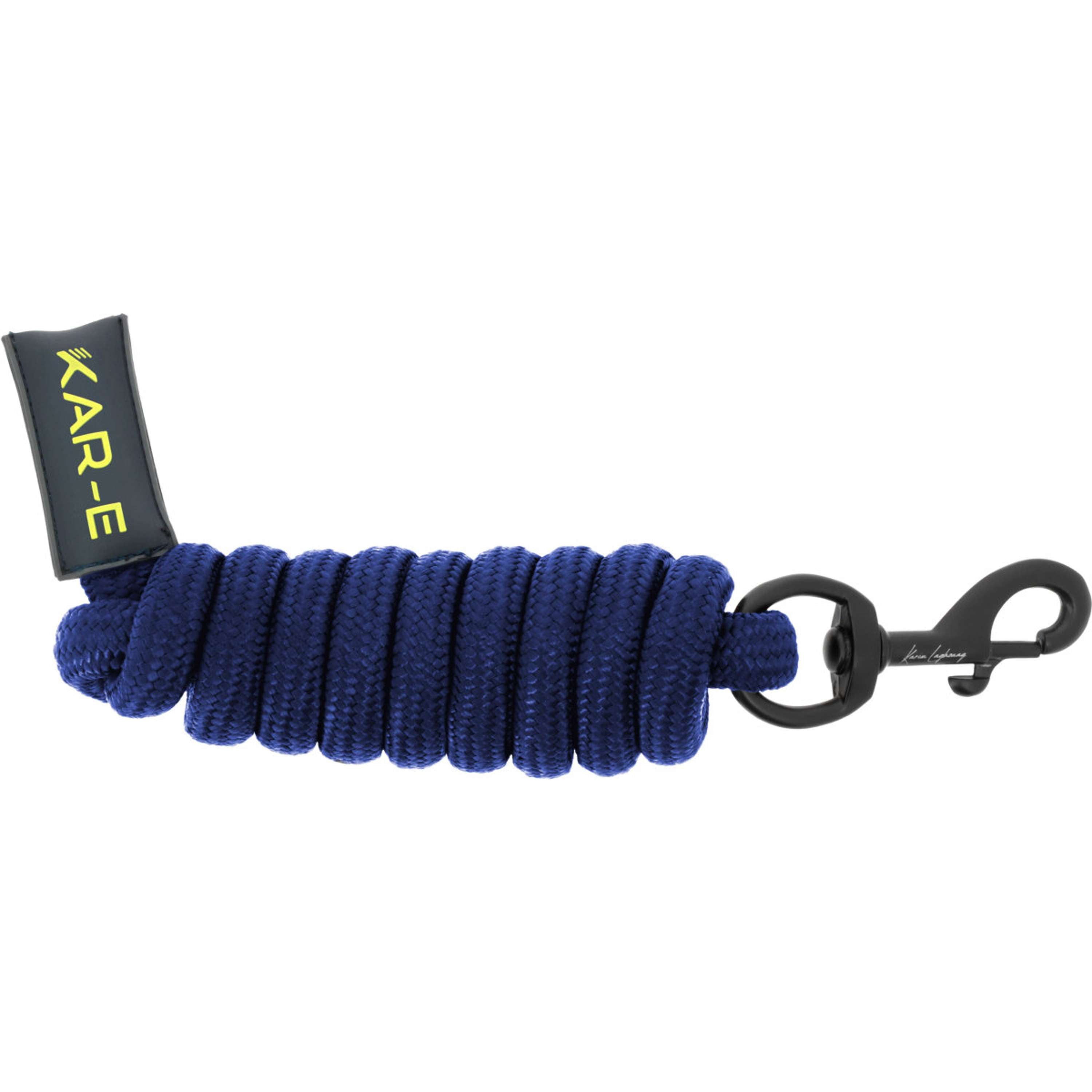 K by EQUITHÈME Cuerda para Cabestro Triton con Mosquetón Azul Real