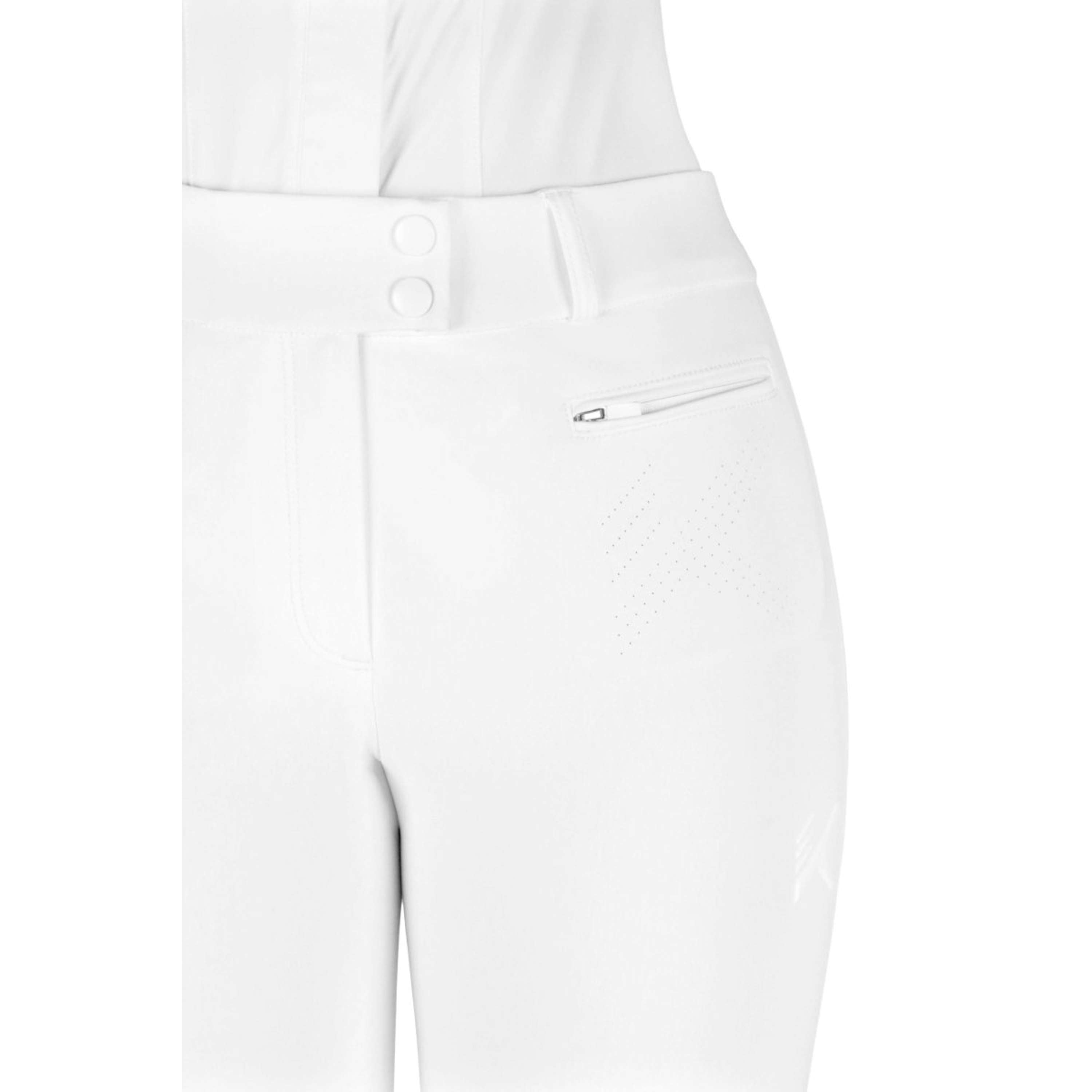 K by EQUITHÈME Pantalón de Equitación Explore Full Grip Blanco