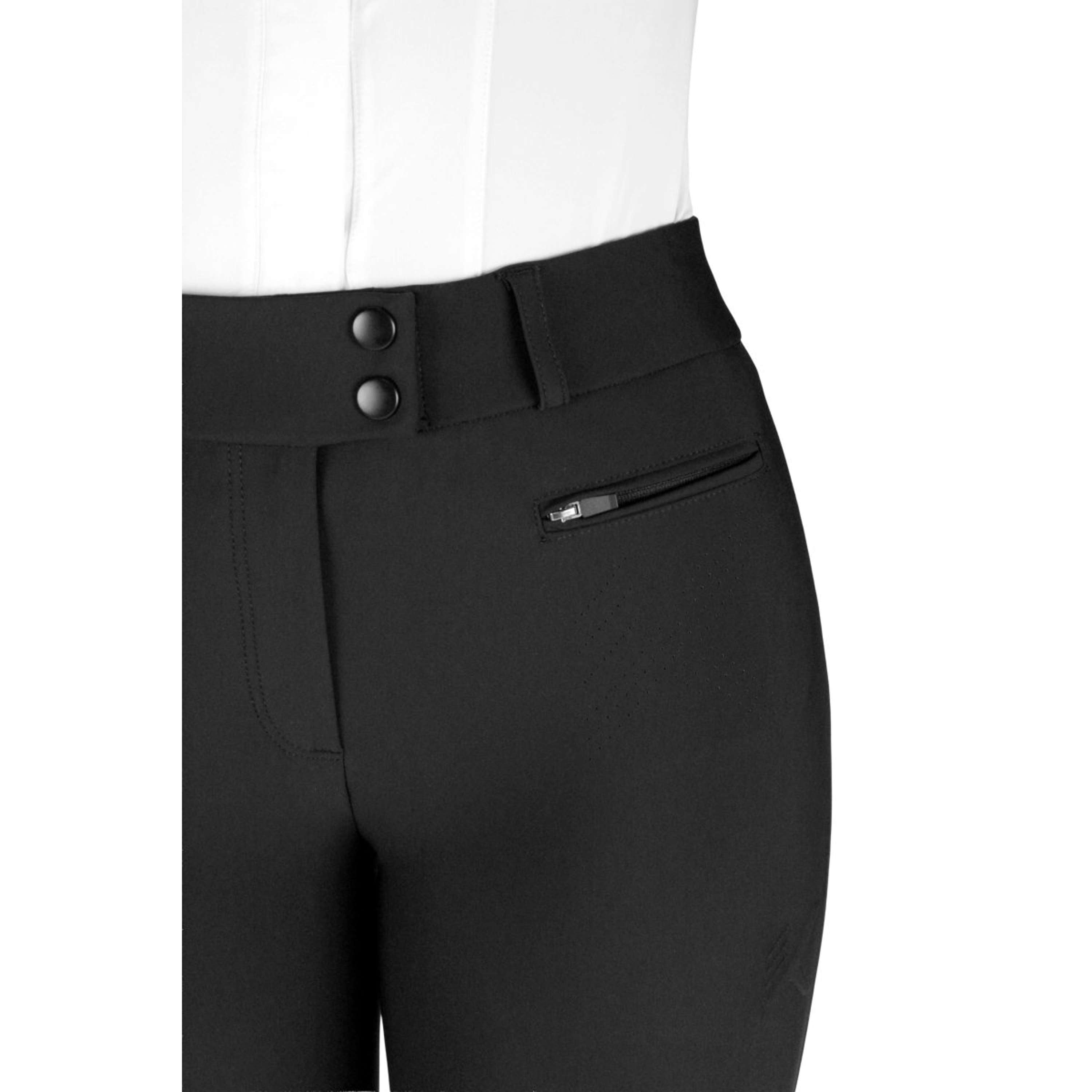 K by EQUITHÈME Pantalón de Equitación Explore Full Grip Negro