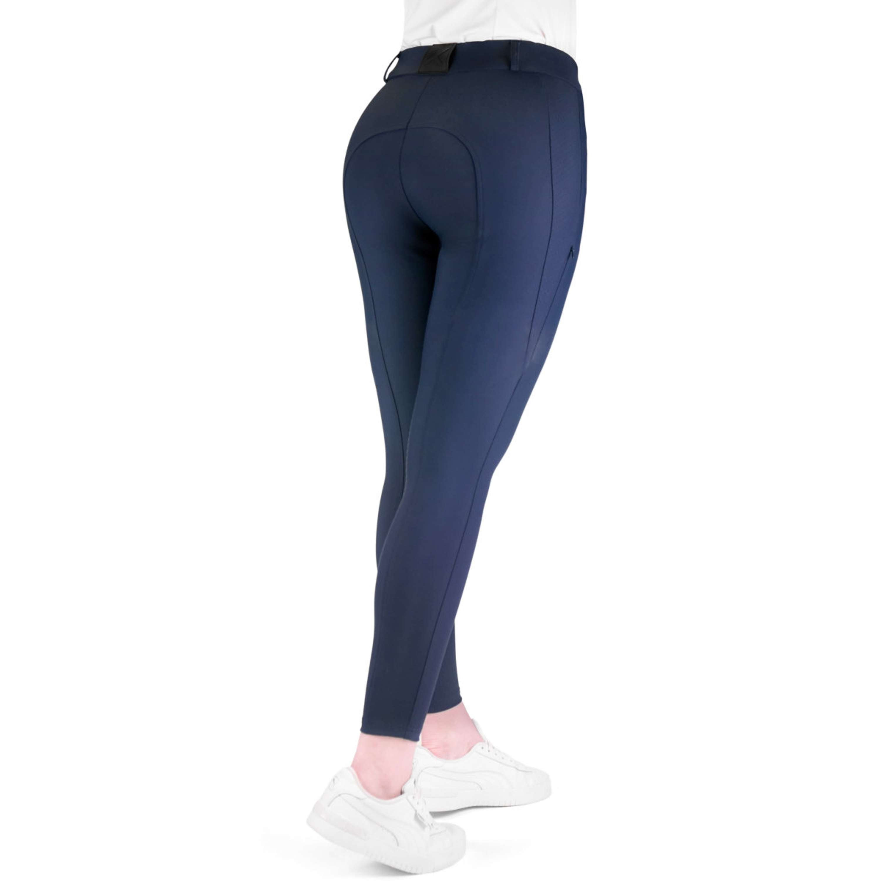 K by EQUITHÈME Pantalón de Equitación Explore Full Grip Navy