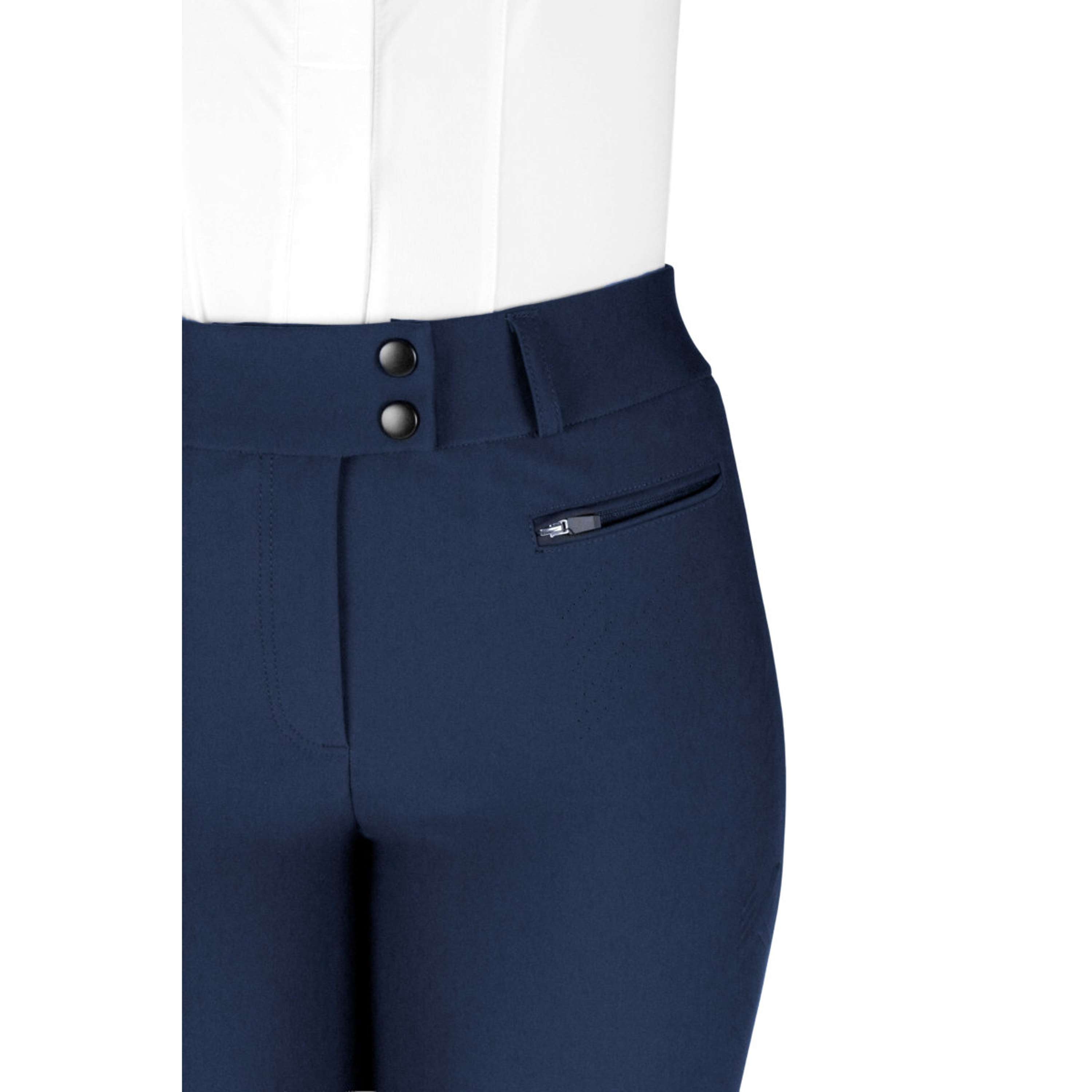 K by EQUITHÈME Pantalón de Equitación Explore Full Grip Navy