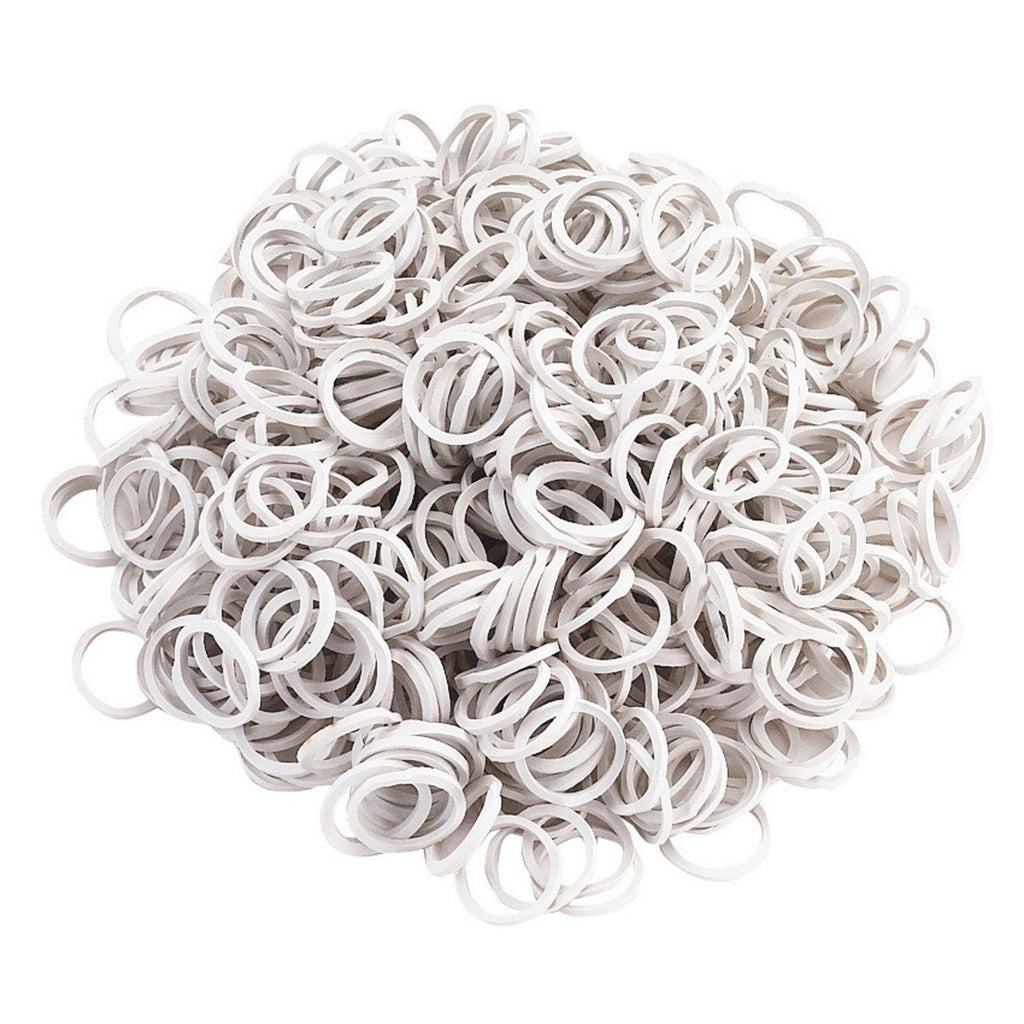 Kerbl Bandas elásticas para trenzar Blanco