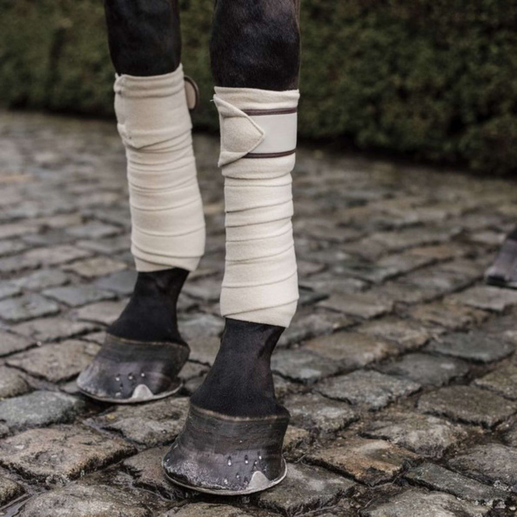 Kentucky Horsewear Vendajes Polar Fleece Beige