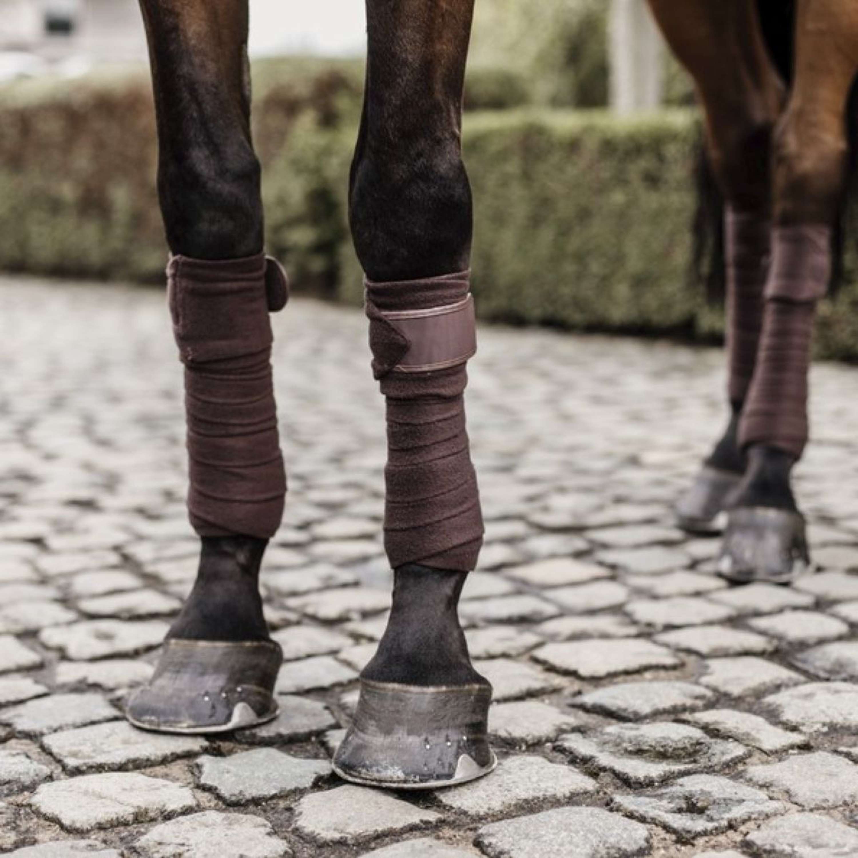 Kentucky Horsewear Vendajes Polar Fleece Marron