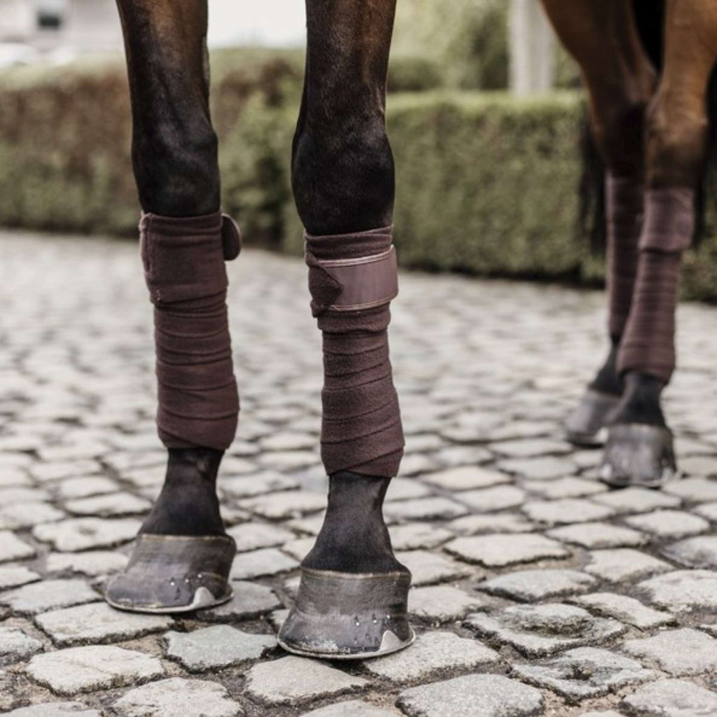 Kentucky Horsewear Vendajes Polar Fleece Marron