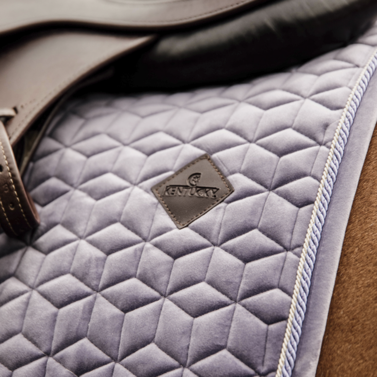 Kentucky Horsewear Mantilla Salto de terciopelo Purper