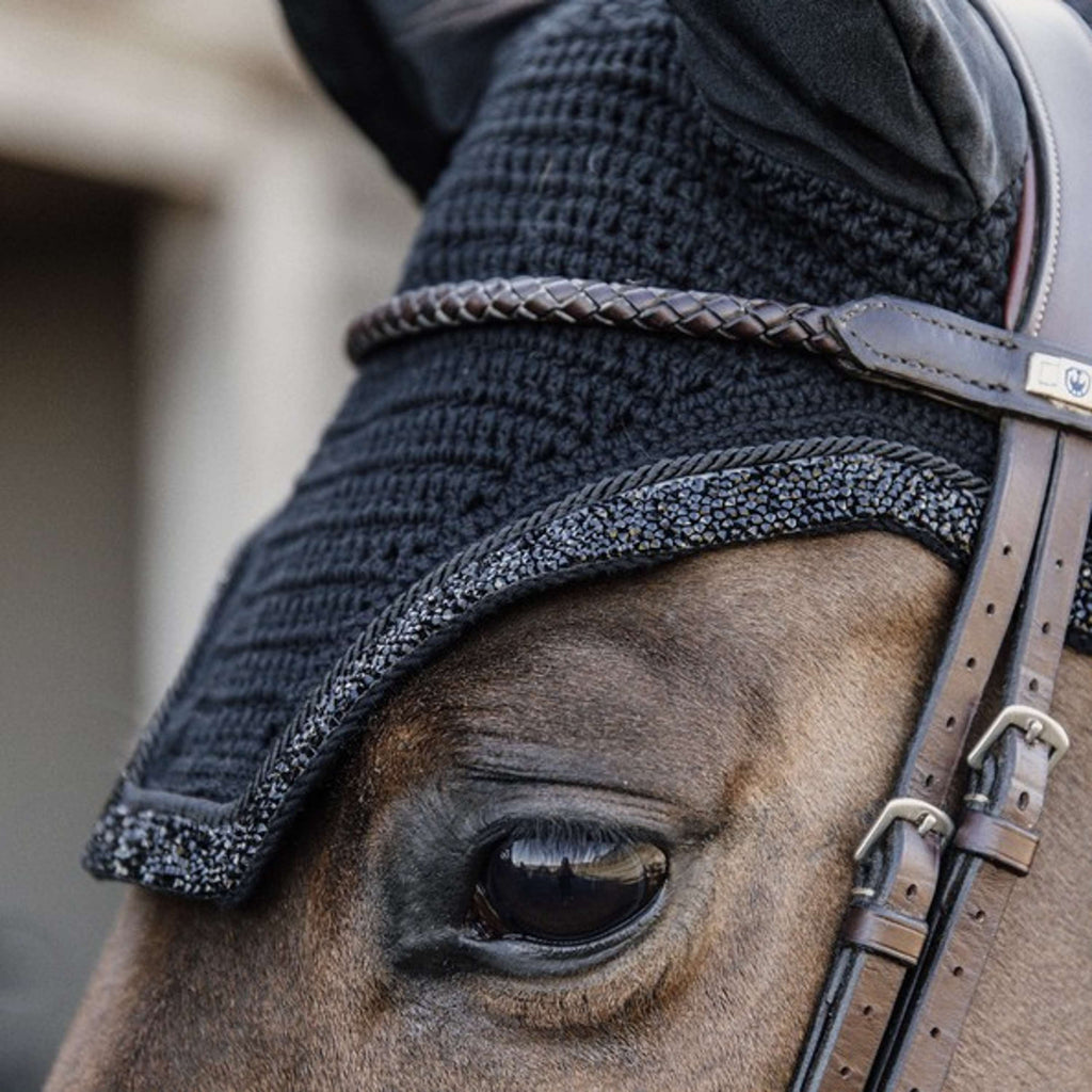 Kentucky Horsewear Bonete para Orejas Wellington Negro