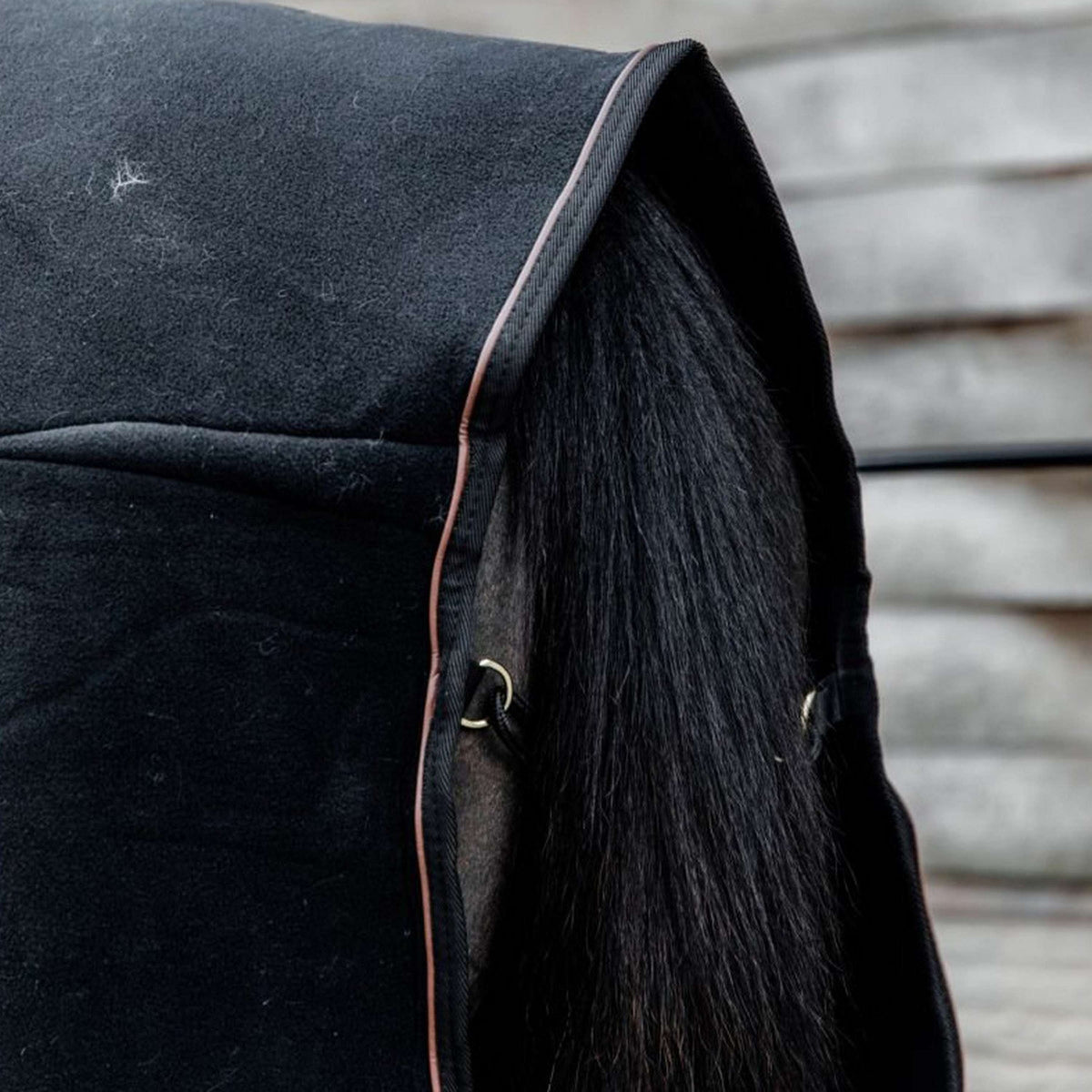 Kentucky Horsewear Manta para el sudor Show Fleece Heavy Negro