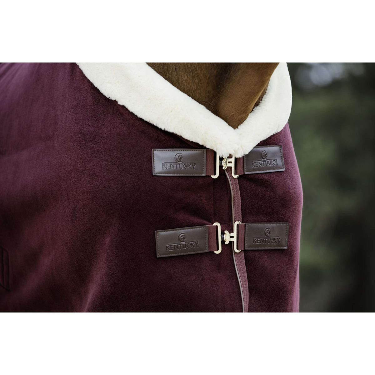 Kentucky Horsewear Manta para el sudor Show Fleece Heavy Bordeaux
