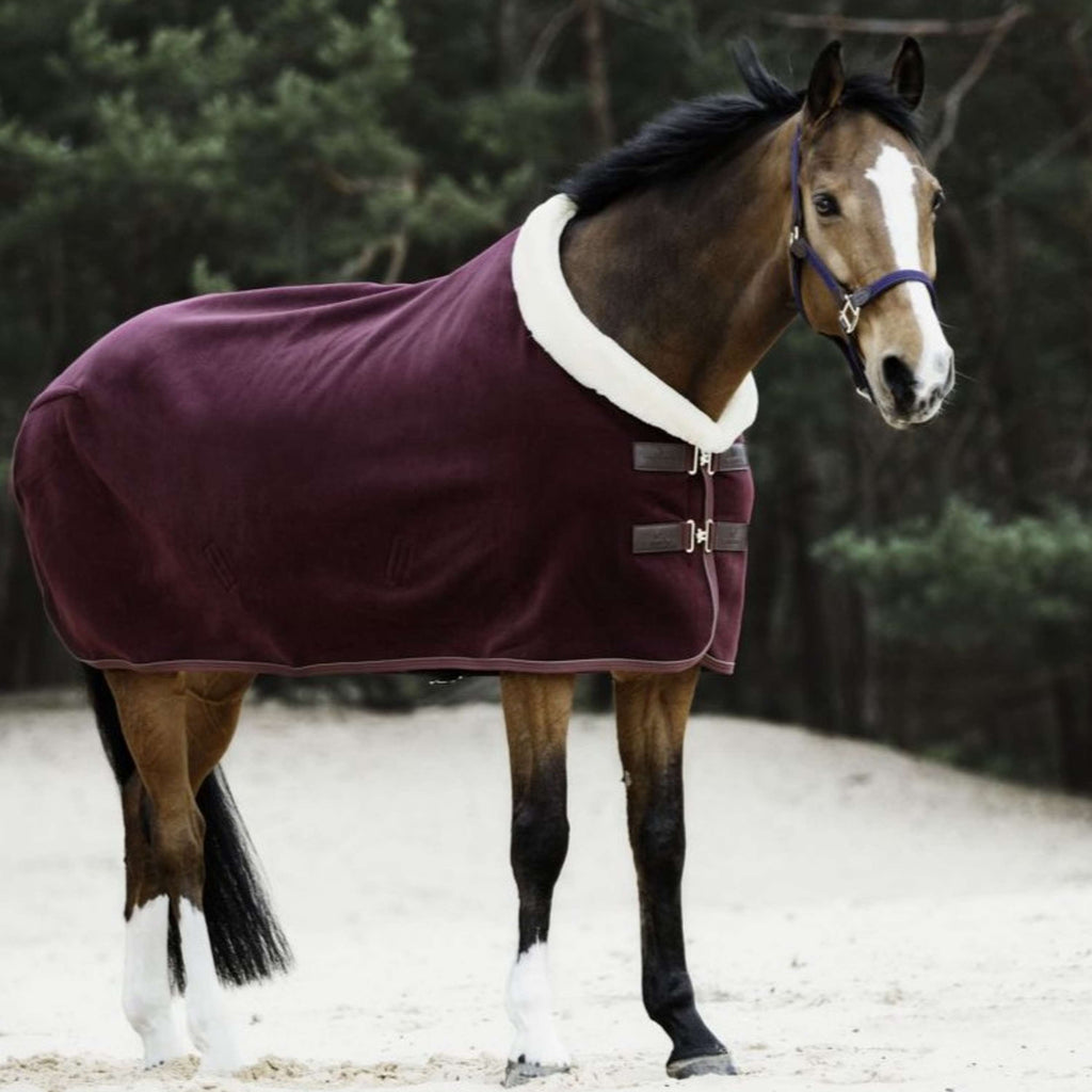 Kentucky Horsewear Manta para el sudor Show Fleece Heavy Bordeaux