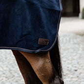 Kentucky Horsewear Manta de ejercicio Forro polar grueso cuadrado. Navy