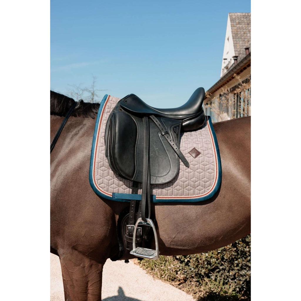 Kentucky Horsewear Mantilla Pied-de-Poule Doma clásica Bordeaux/Navy