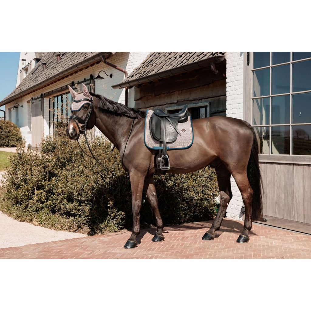 Kentucky Horsewear Mantilla Pied-de-Poule Doma clásica Bordeaux/Navy
