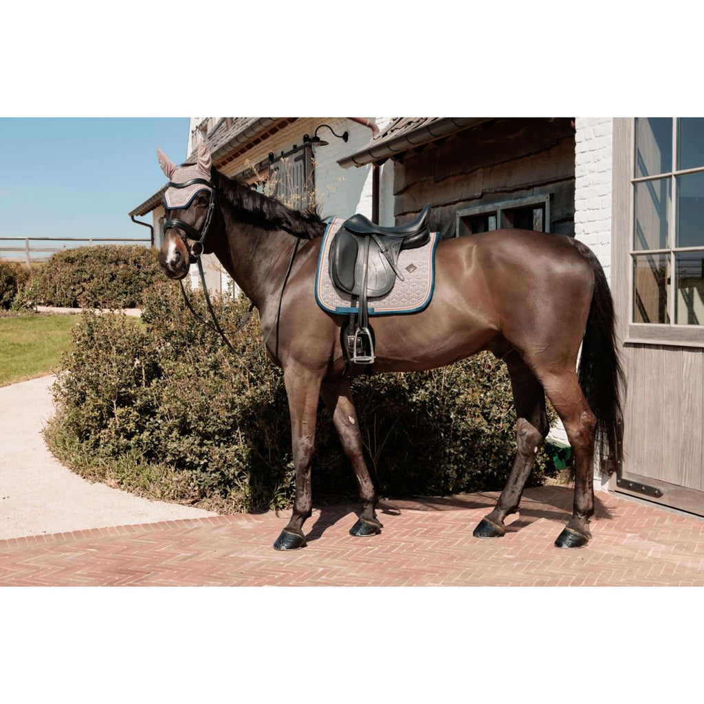 Kentucky Horsewear Mantilla Pied-de-Poule Doma clásica Bordeaux/Navy