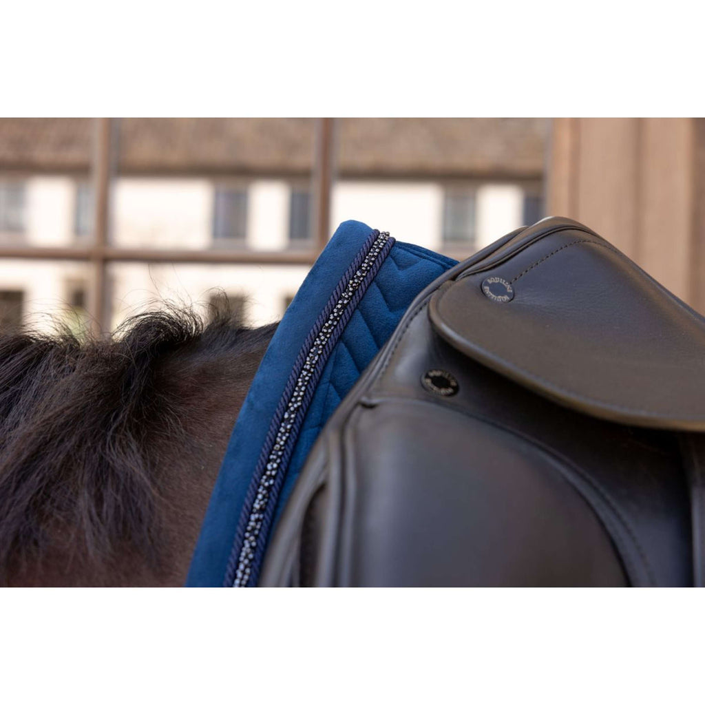Kentucky Mantilla Velvet Mini Pearls Doma clásica Navy