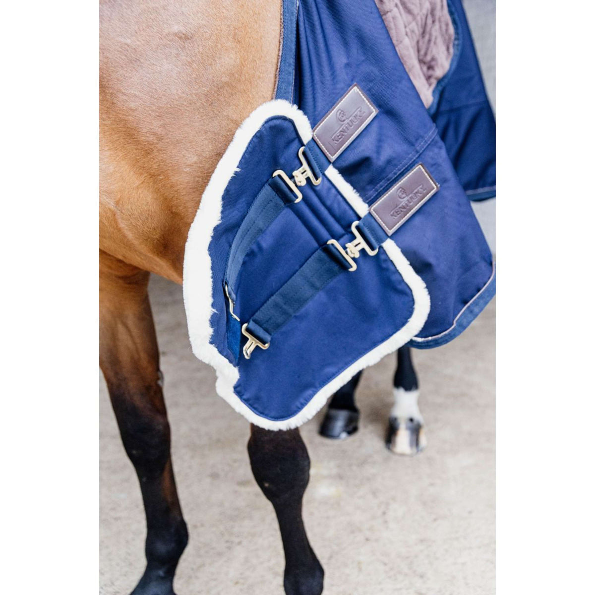 Kentucky Horsewear Extensor de pecho Waterdicht 2 cierres de acoplamiento Navy