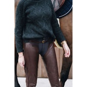 Dyon Chaps largos de Cuero Standard Marron
