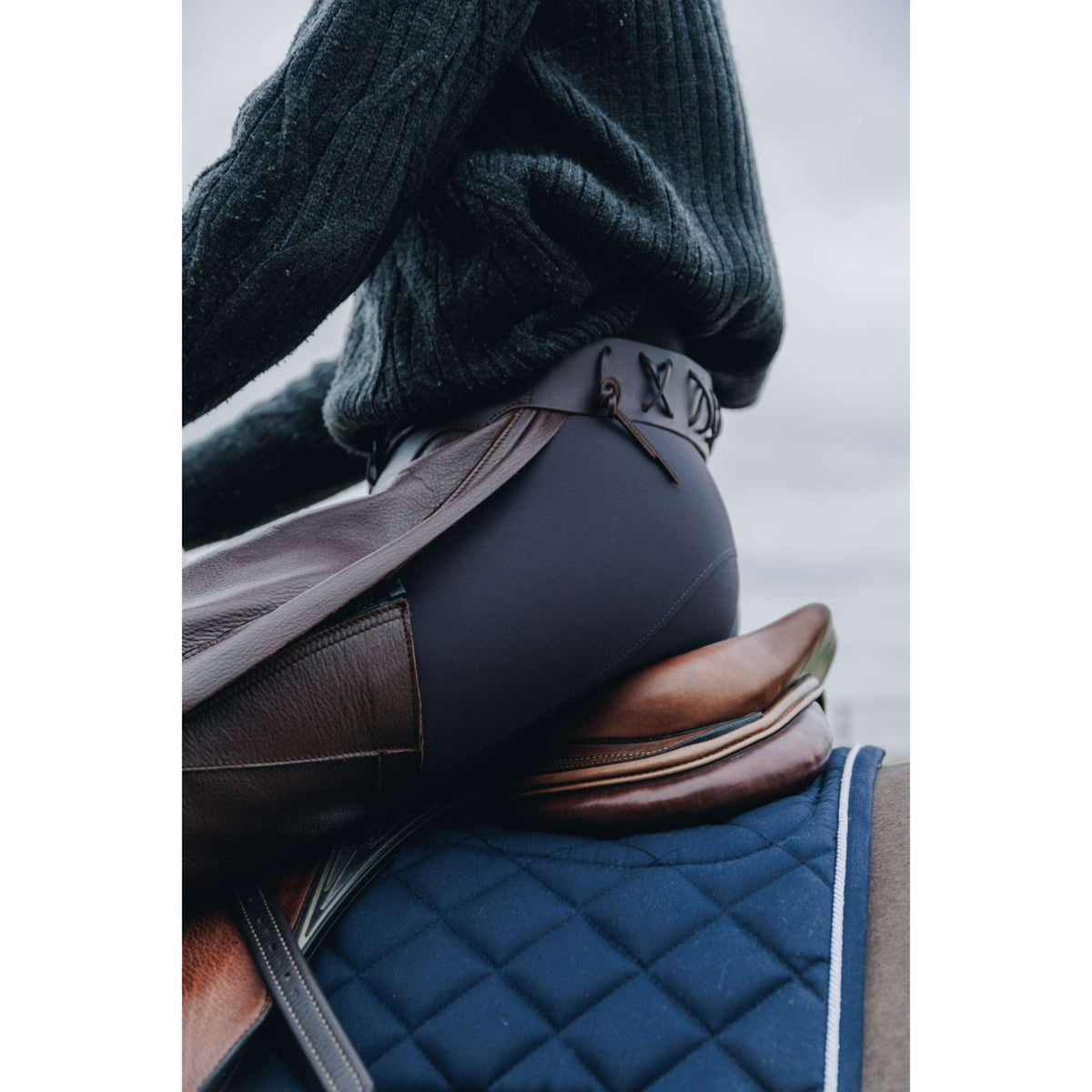 Dyon Chaps largos de Cuero Standard Marron