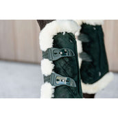 Kentucky Horsewear Botas para tendones Bamboo Elastic Vegan Piel Verde oscuro