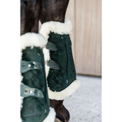 Kentucky Horsewear Botas para tendones Bamboo Elastic Vegan Piel Verde oscuro