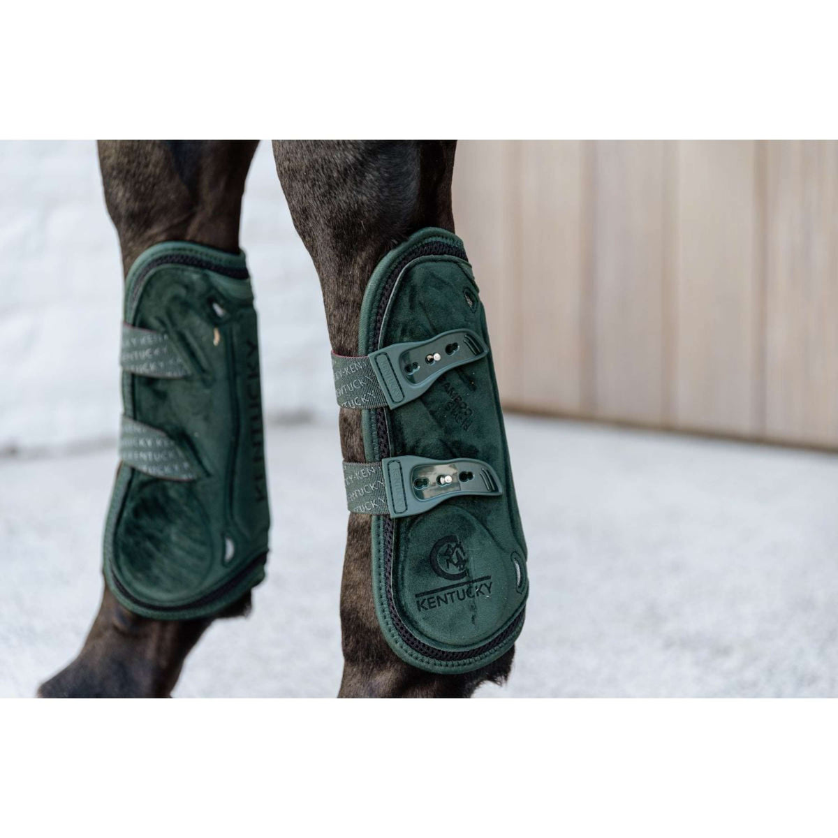 Kentucky Horsewear Botas para tendones Bamboo Elastic Verde oscuro