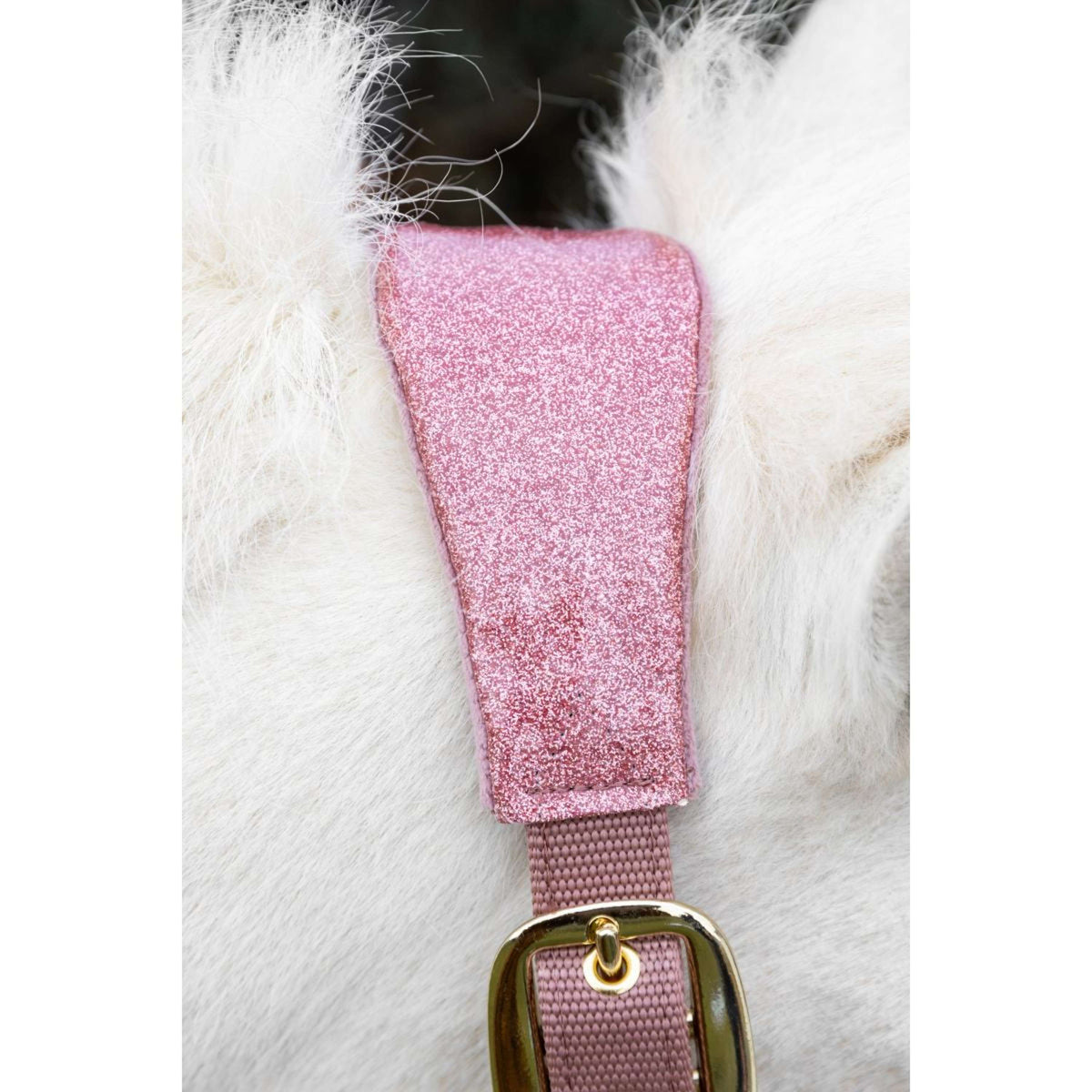 Kentucky Horsewear Cabezada Velvet Glitter Unicorn Rosa Viejo