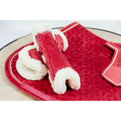 Kentucky Horsewear Botas para tendones Bamboo Elastic Vegan Piel Rojo