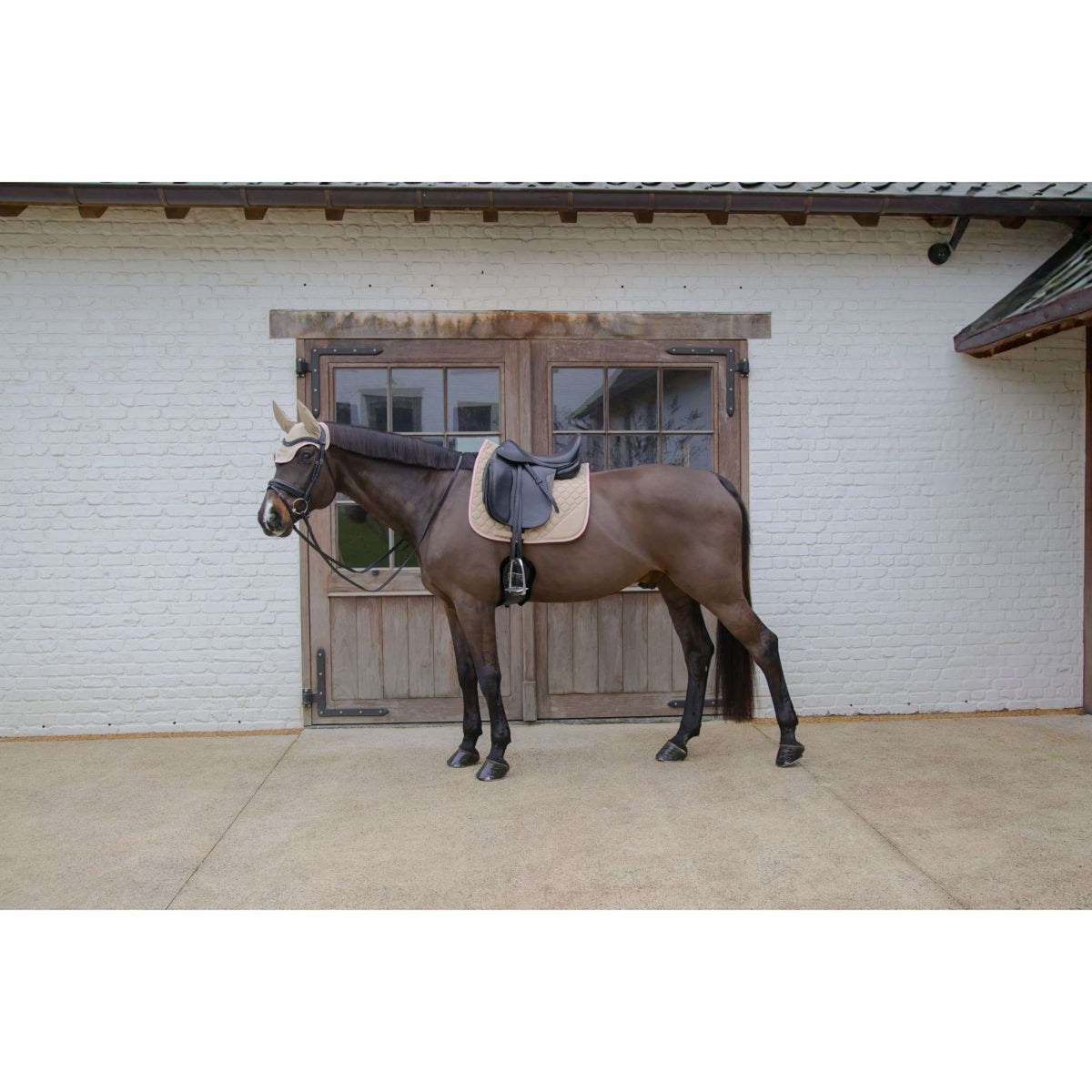 Kentucky Horsewear Mantilla Softshell Onion Quilt Doma clásica Beige/Rosa viejo