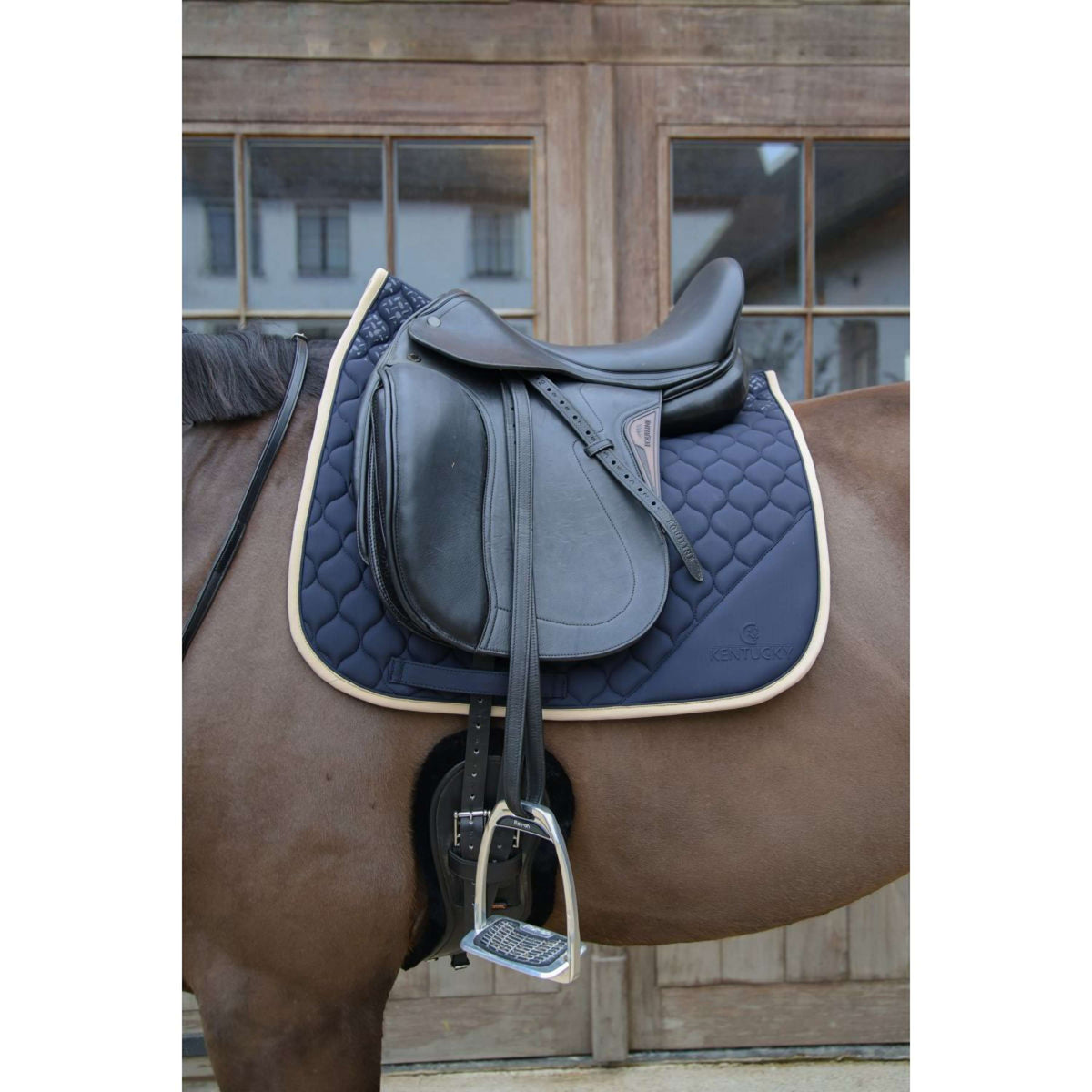 Kentucky Horsewear Mantilla Softshell Onion Quilt Doma clásica Navy/Beige