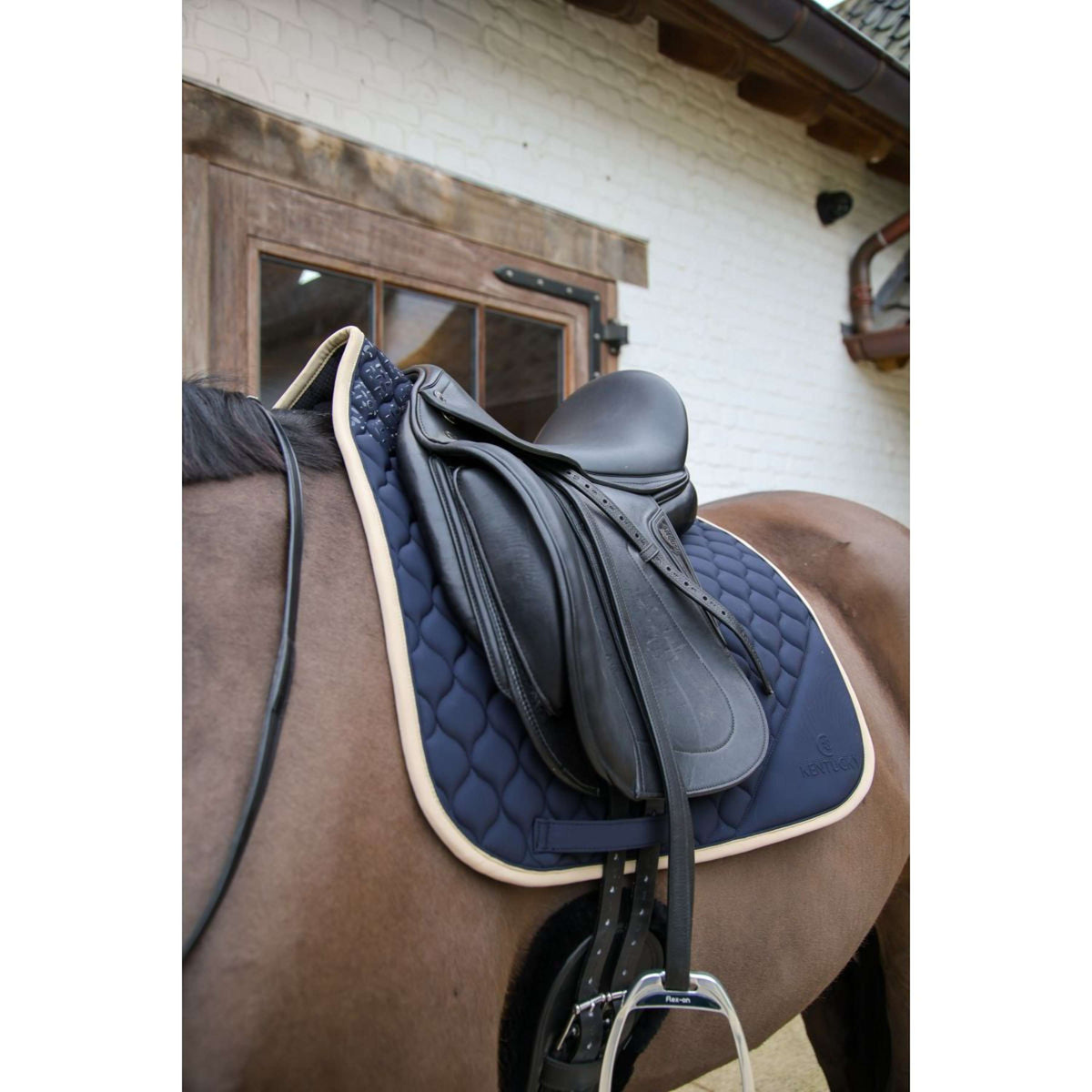 Kentucky Horsewear Mantilla Softshell Onion Quilt Doma clásica Navy/Beige