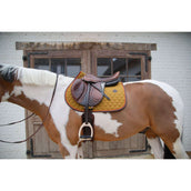 Kentucky Horsewear Mantilla Onion Quilt Leather Neon saltando Kaki