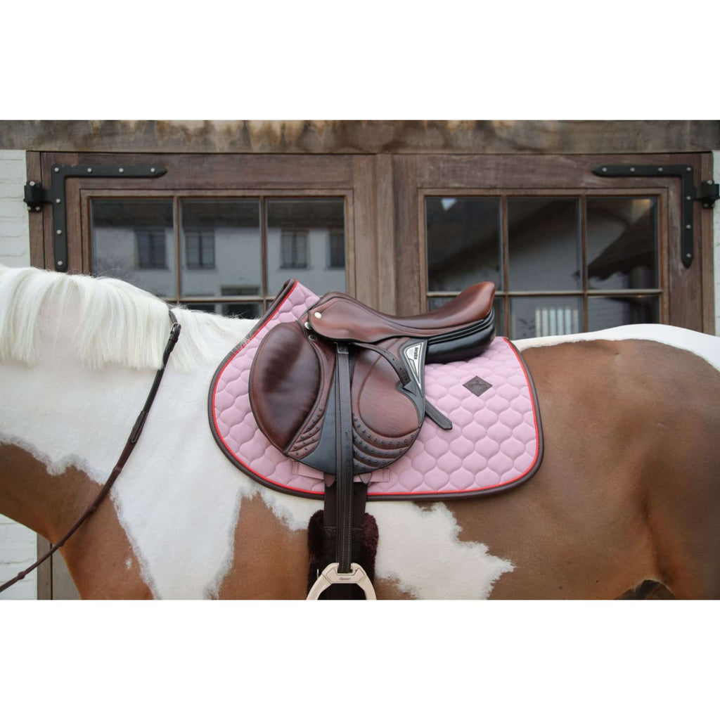 Kentucky Horsewear Mantilla Onion Quilt Leather Neon saltando Lavanda