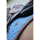 Kentucky Horsewear Mantilla Onion Quilt Leather Neon saltando Azul