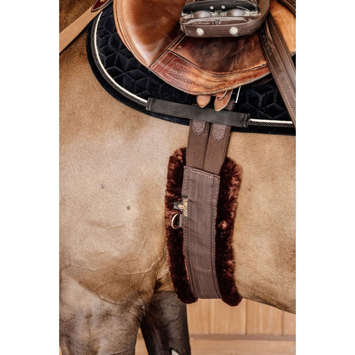 Kentucky Horsewear Cincha Wol Marron