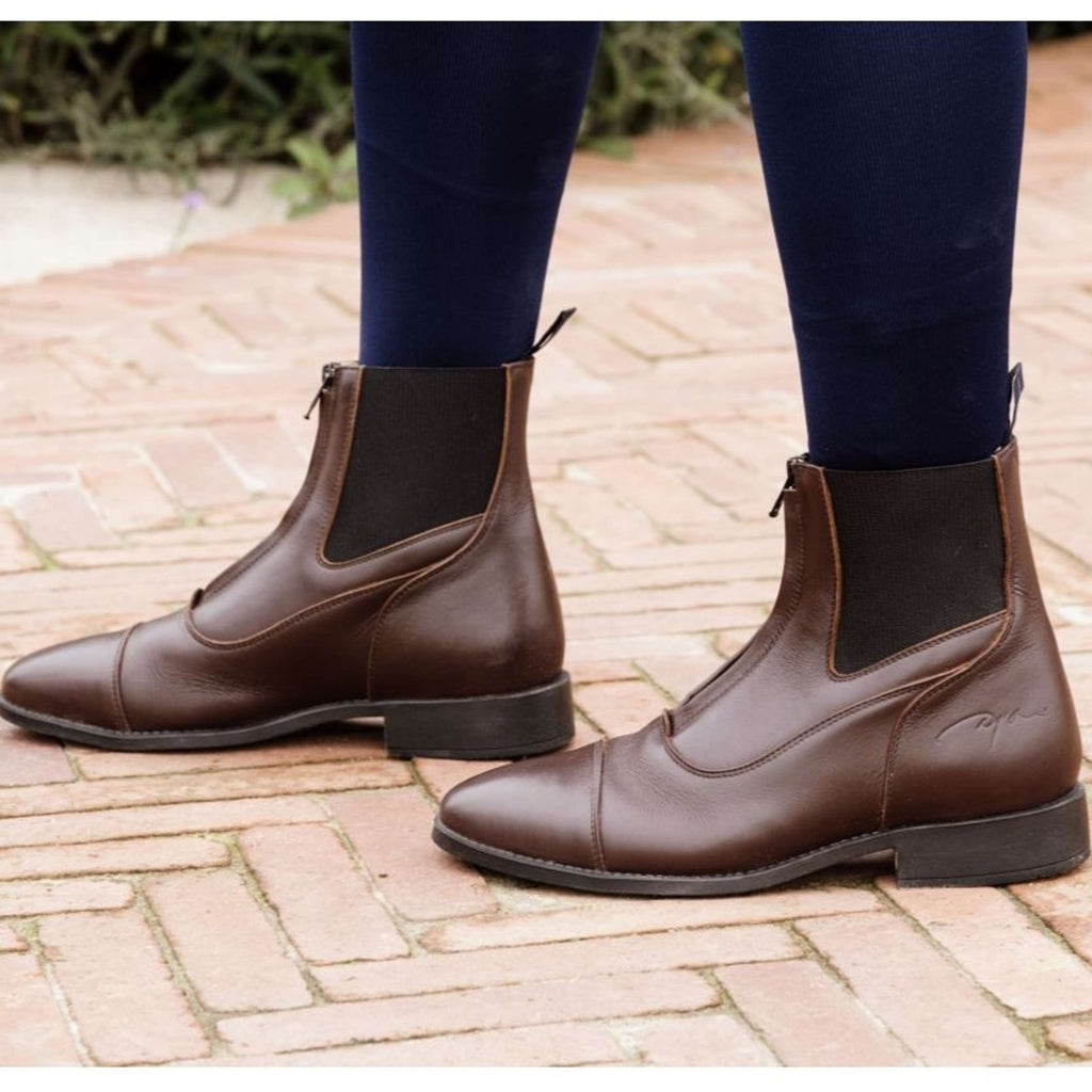 Dyon Botines Front Zipper Marron