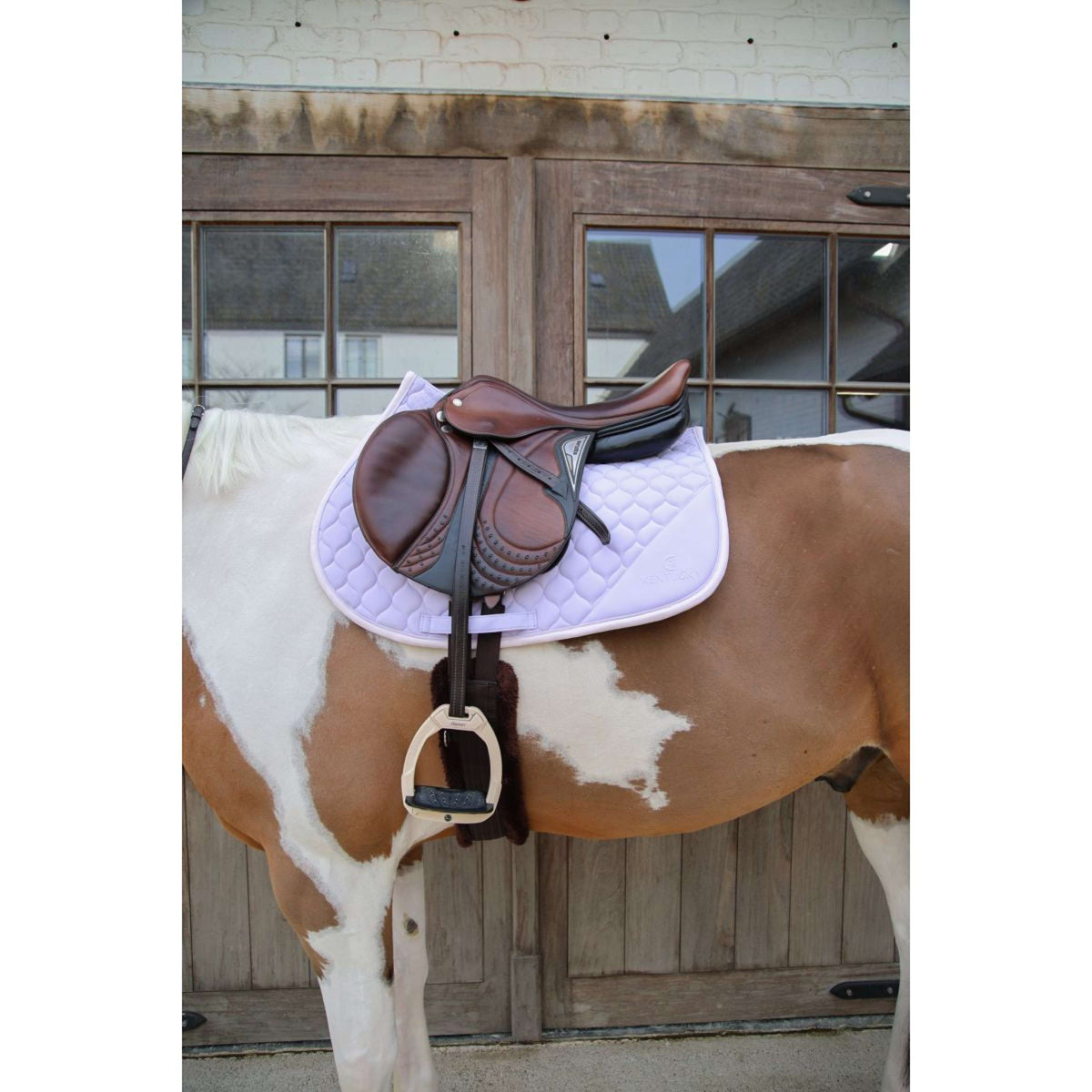Kentucky Horsewear Mantilla Softshell Onion Quilt saltando Violeta claro/Rosa claro