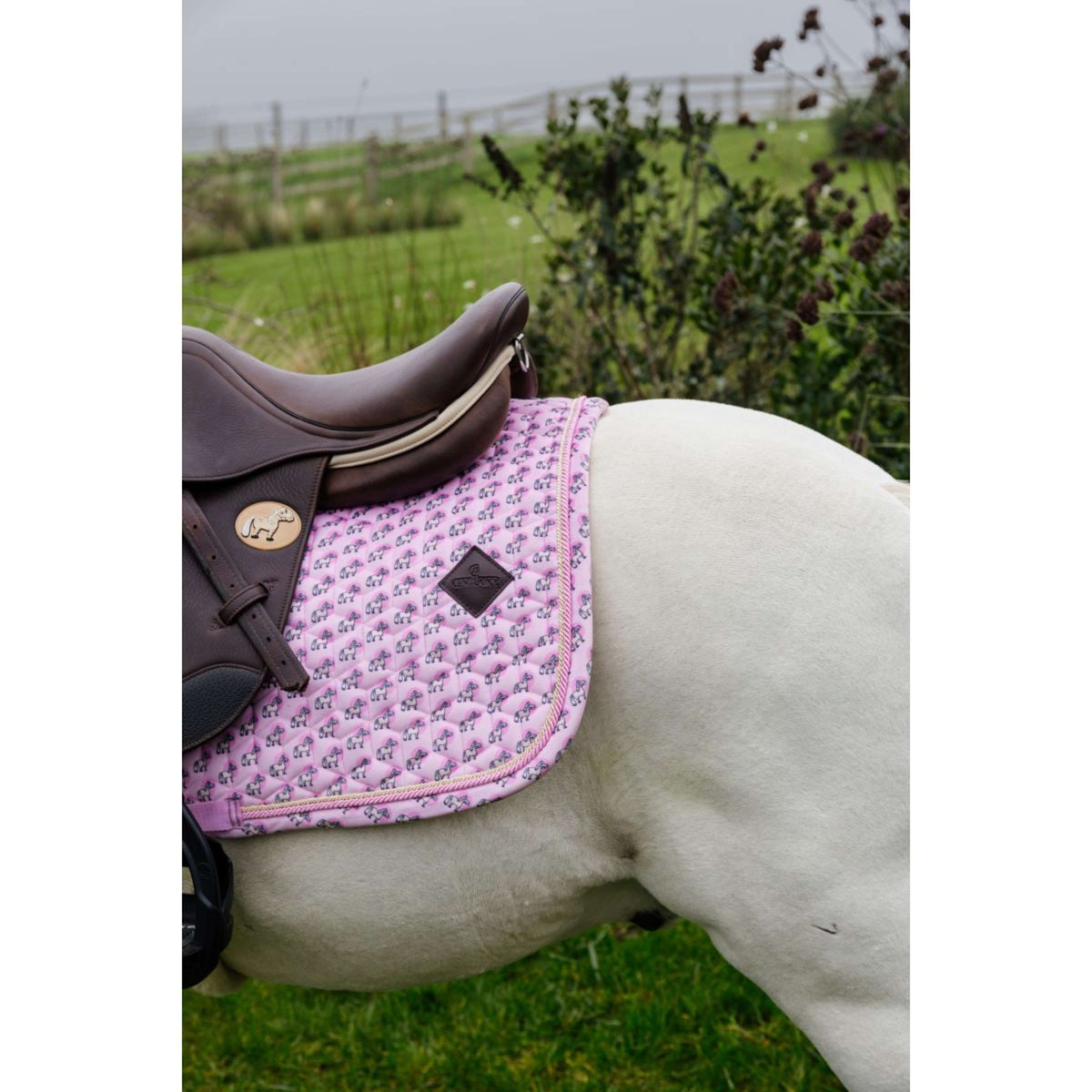 Kentucky Mantilla Velvet Sammy saltando Old Rose