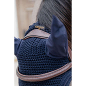 Kentucky Horsewear Bonete para Orejas Wellington 3D Logo Soundless Navy