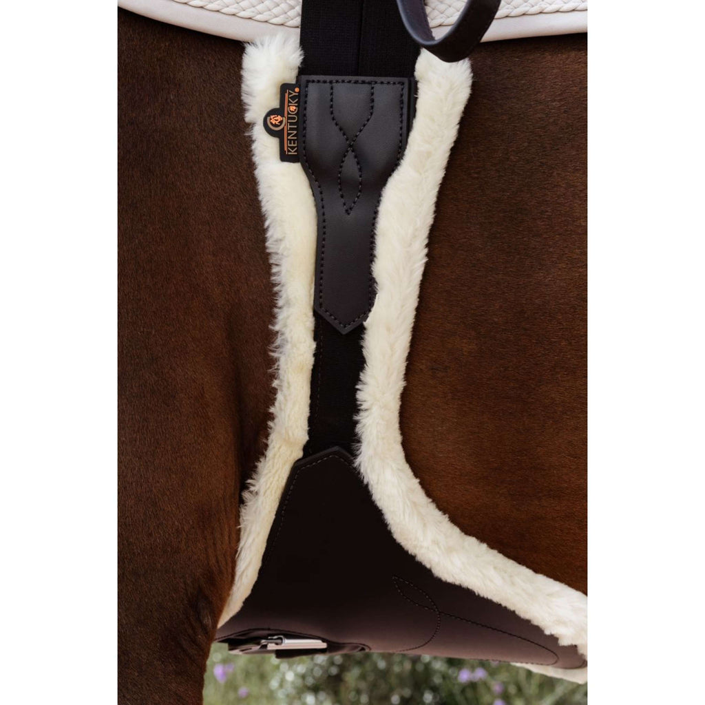 Kentucky Horsewear Cincha de Salto Anatomic Sheepskin Marron