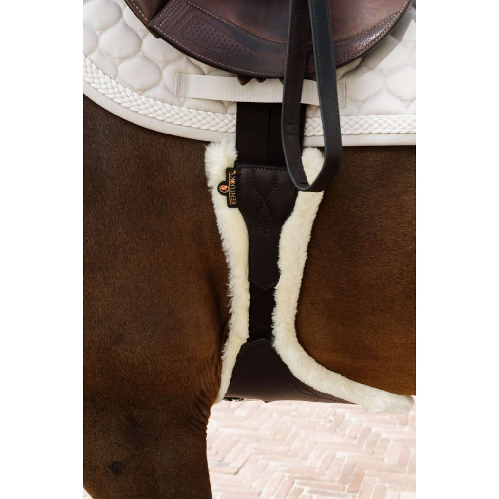 Kentucky Horsewear Cincha de Salto Anatomic Sheepskin Marron