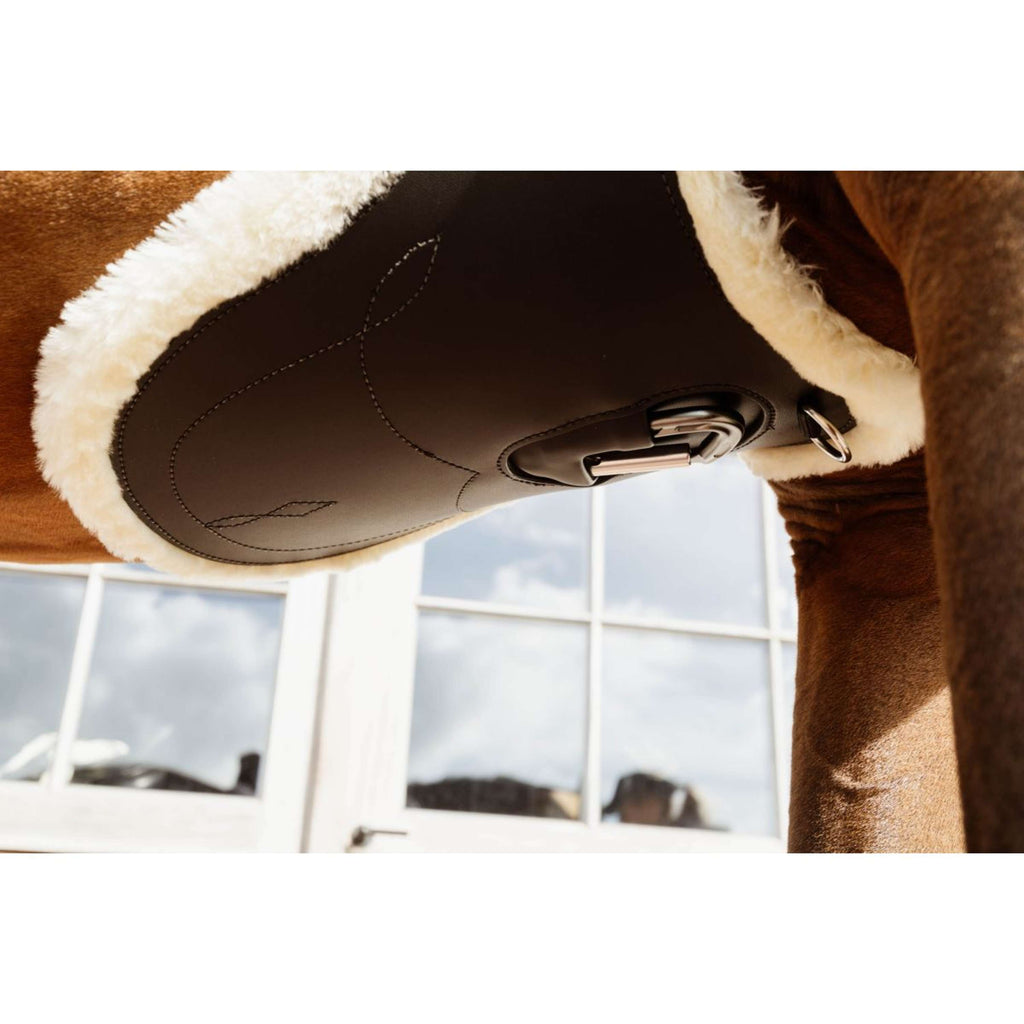 Kentucky Horsewear Cincha de Salto Anatomic Sheepskin Marron