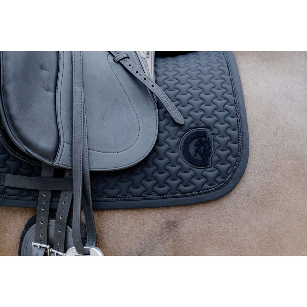 Kentucky Horsewear Mantilla Plaited Logo Doma Negro