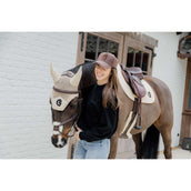 Kentucky Horsewear Bonete para Orejas Wellington 3D Logo Beige